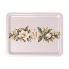 Magnolia Monogram Serving Tray in Blush, large size