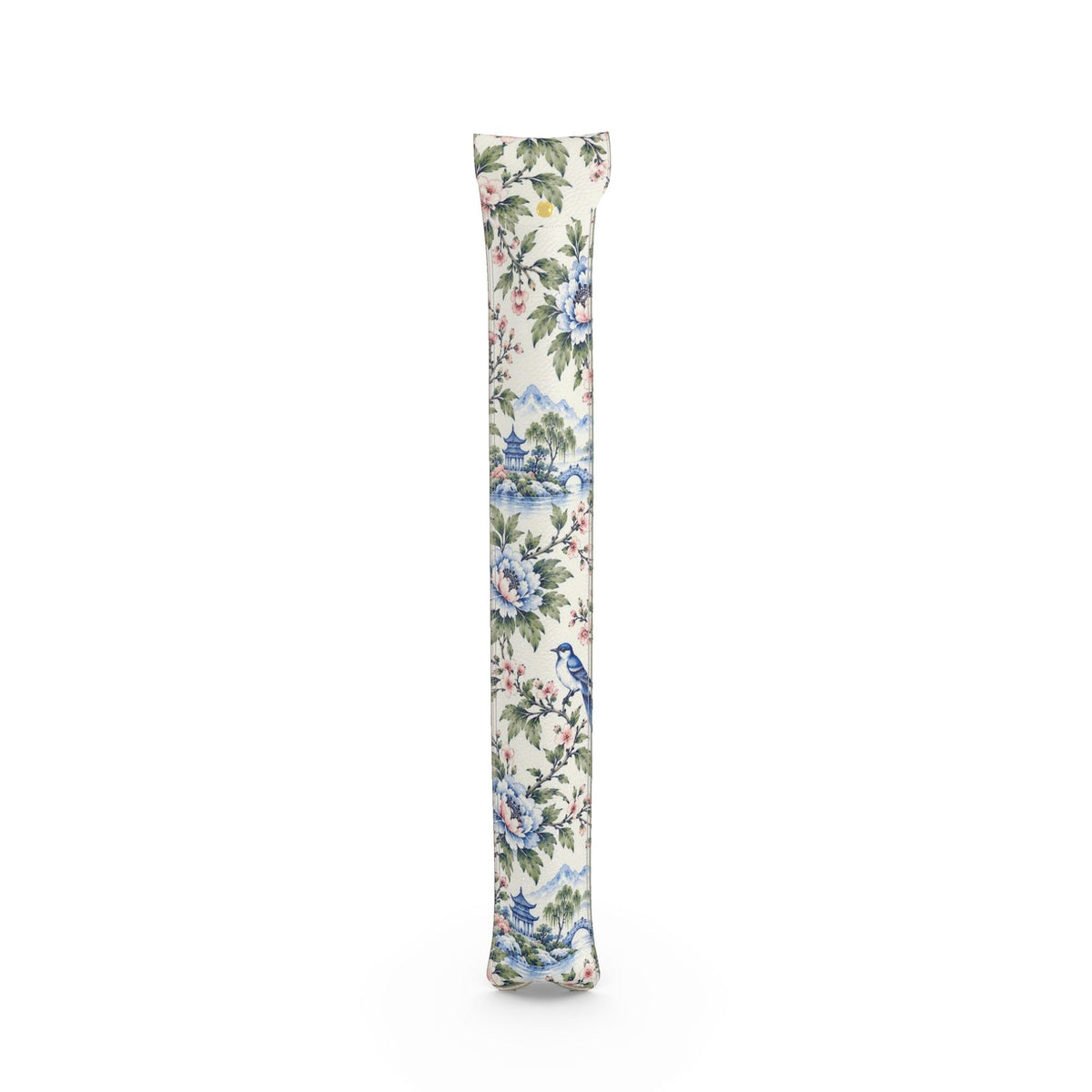 Mahjong mat dust bag, Blue, Green & Pink Chinoiserie design