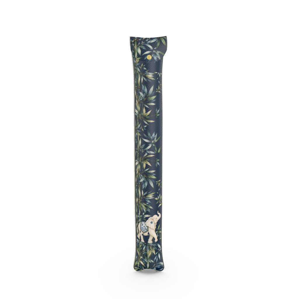 Mahjong mat dust bag, Navy with Elephant design