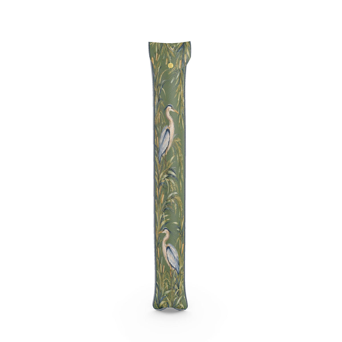 Mahjong mat dust bag, Green with Blue Herons design