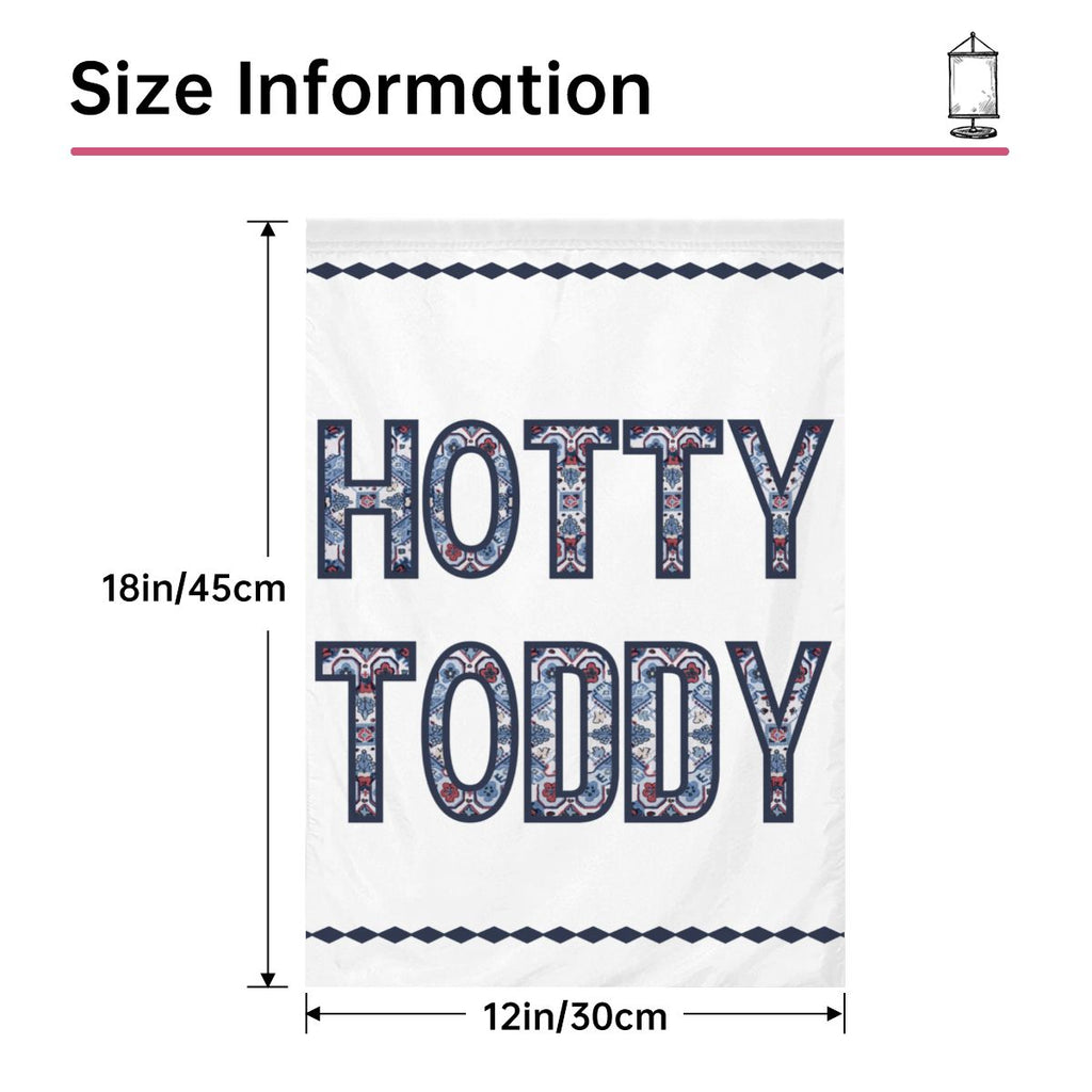 Hotty Toddy! Garden Flag_White| Garden Flag 12"x18" (Made in USA) Garden Flag