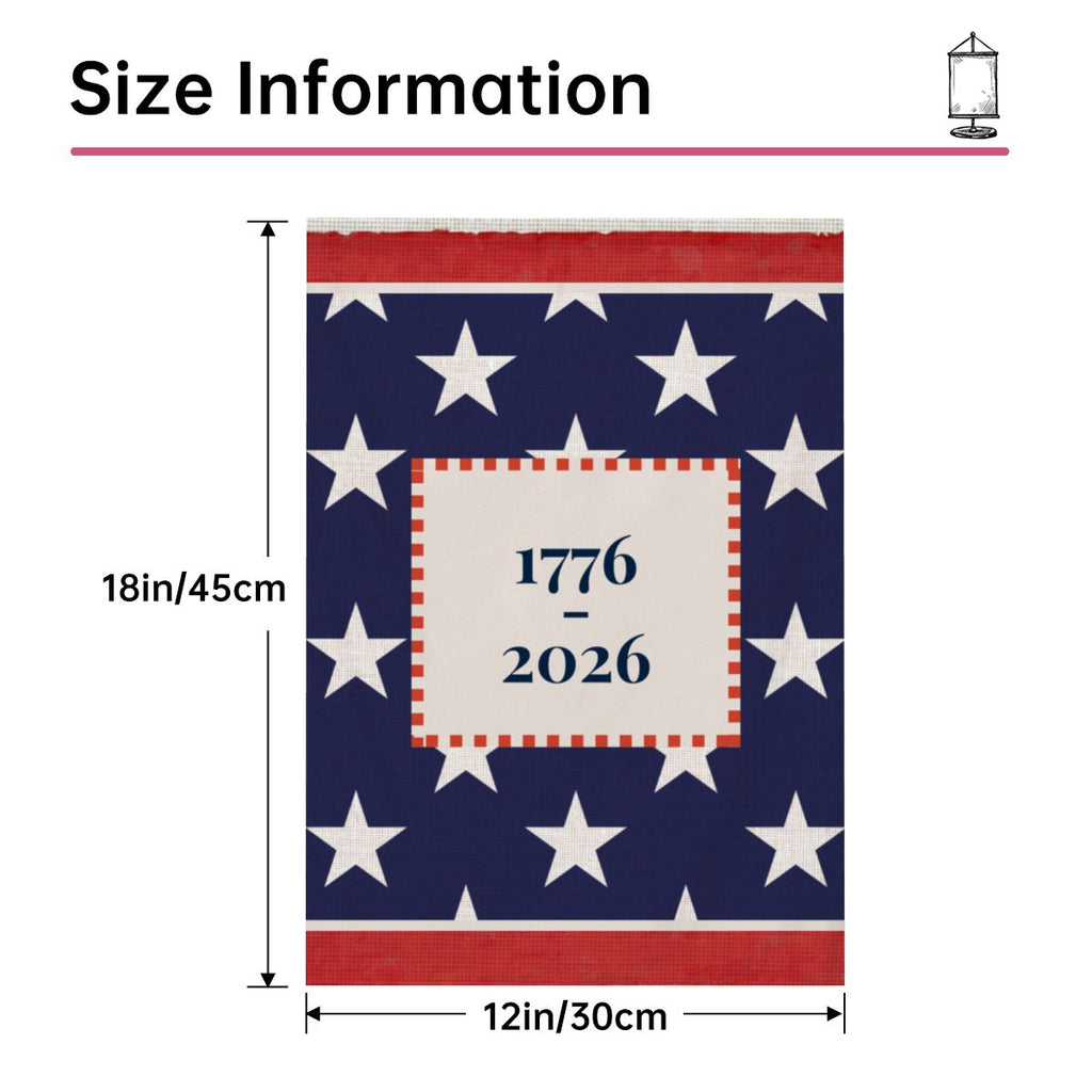 Happy Birthday, America! Garden Flag 12"x18" (Made in USA)