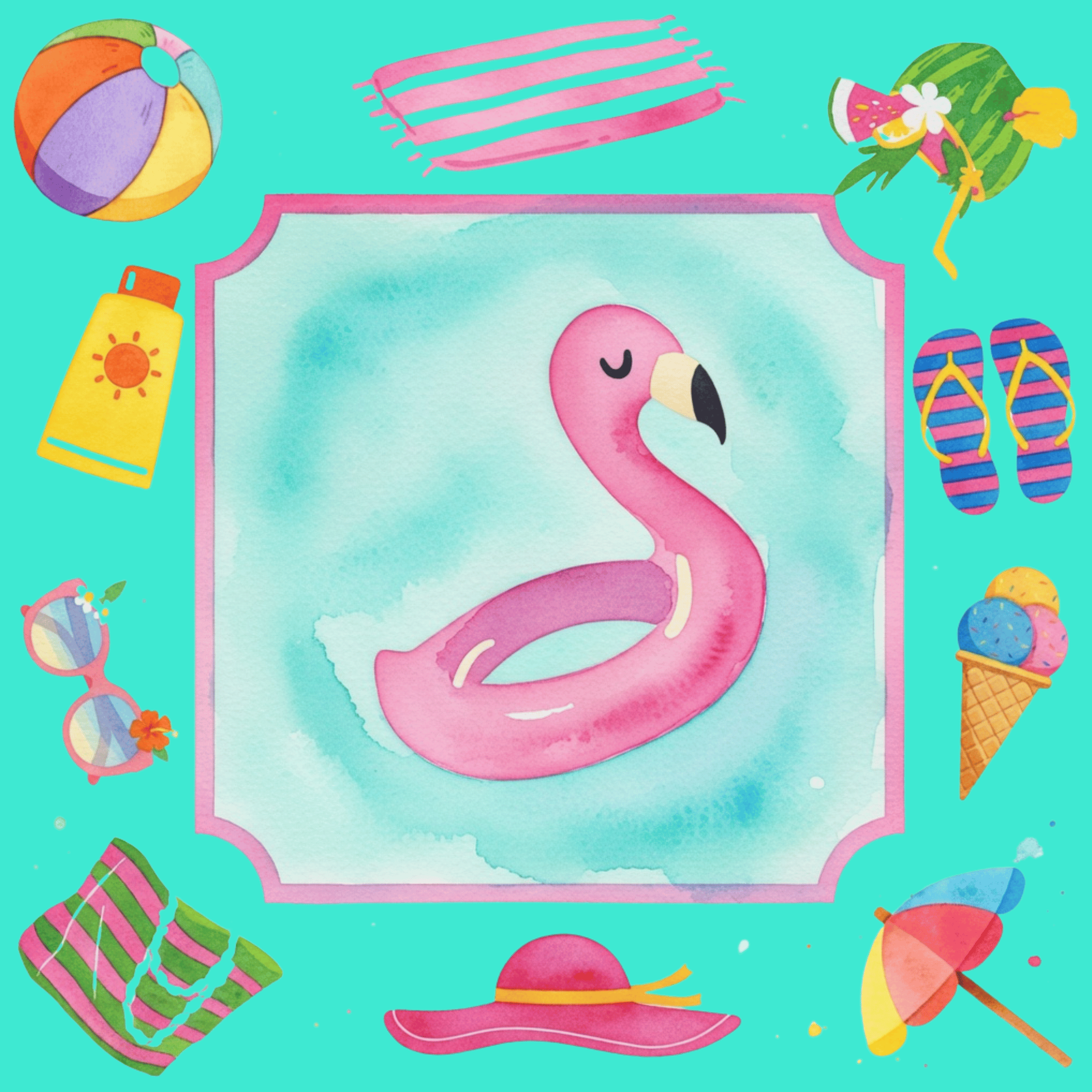 Pool Time | Mahjong Mat