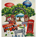 Illustration of a scenic area with a bus, bench, and trees, featuring 'Hotty Toddy' and 'Oxford' branding.