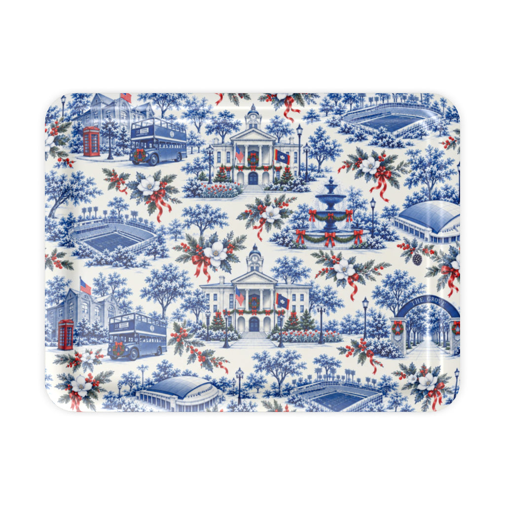 Oxford Christmas Toile Serving Tray