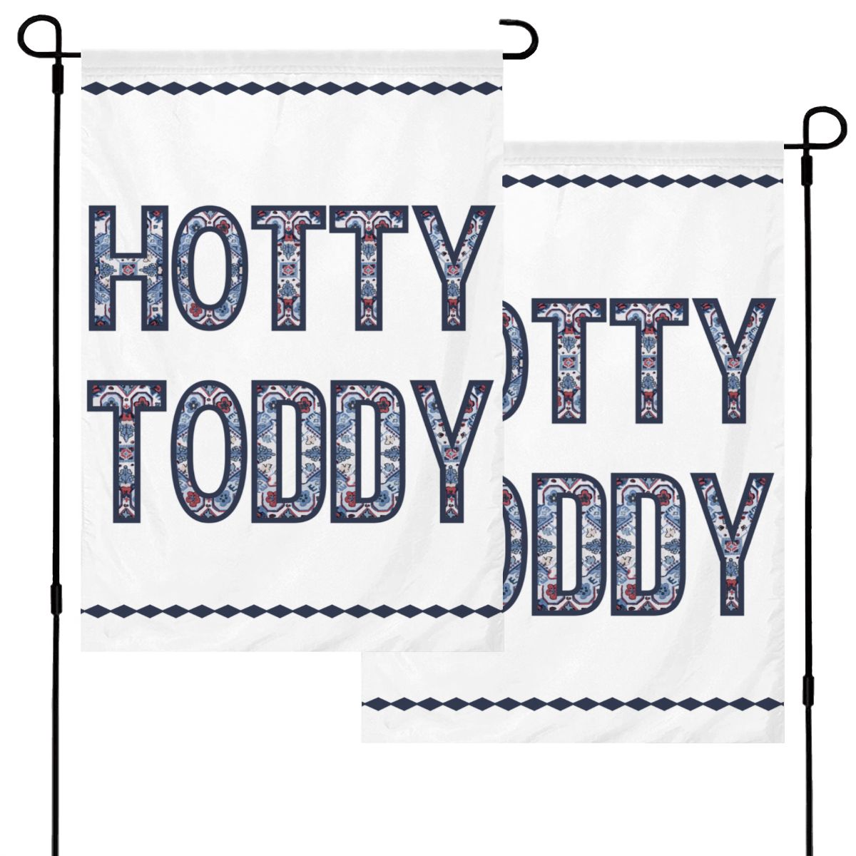 Hotty Toddy! Garden Flag_White| Garden Flag 12"x18" (Made in USA) Garden Flag