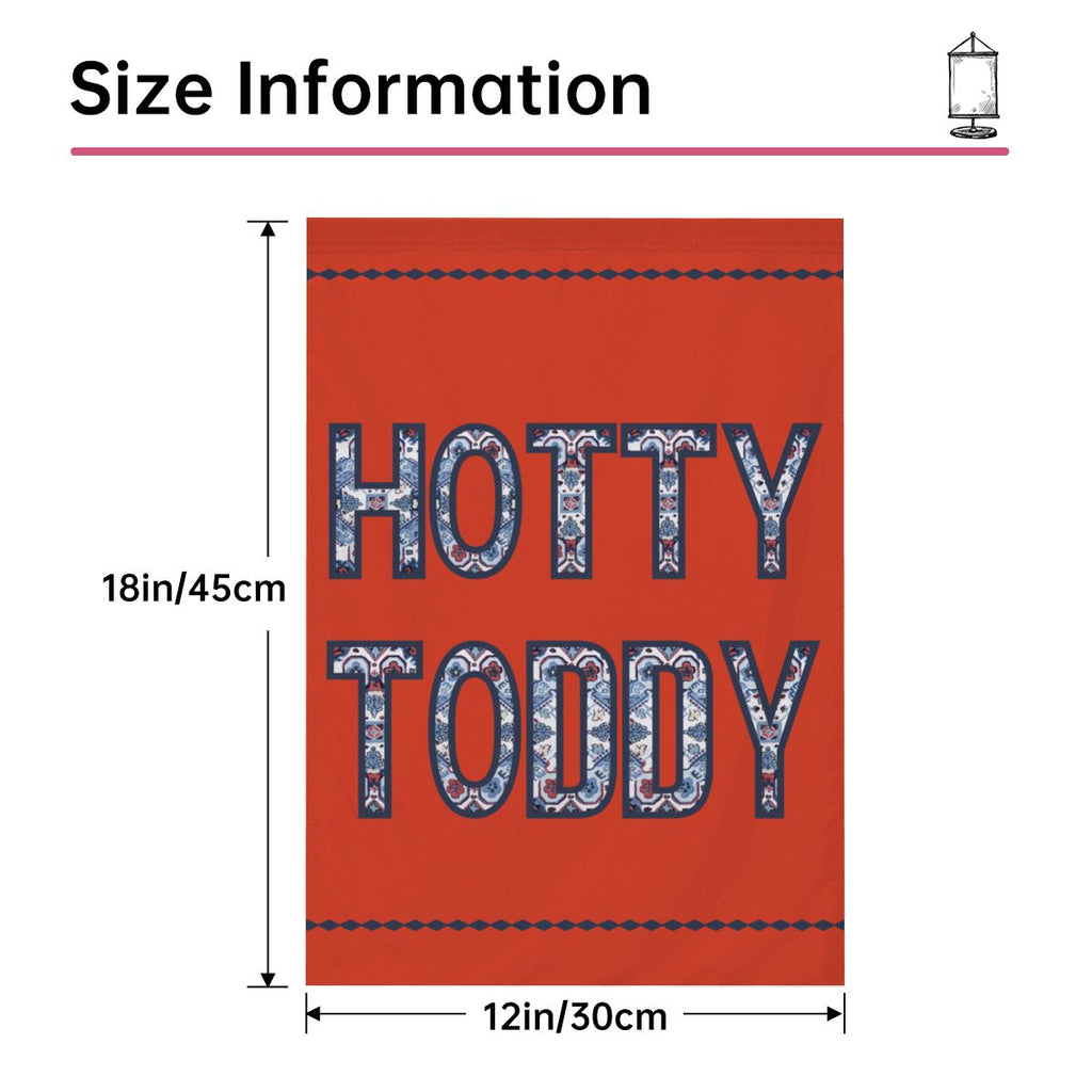 Hotty Toddy! Garden Flag_Red | Garden Flag 12"x18" (Made in USA) Garden Flag