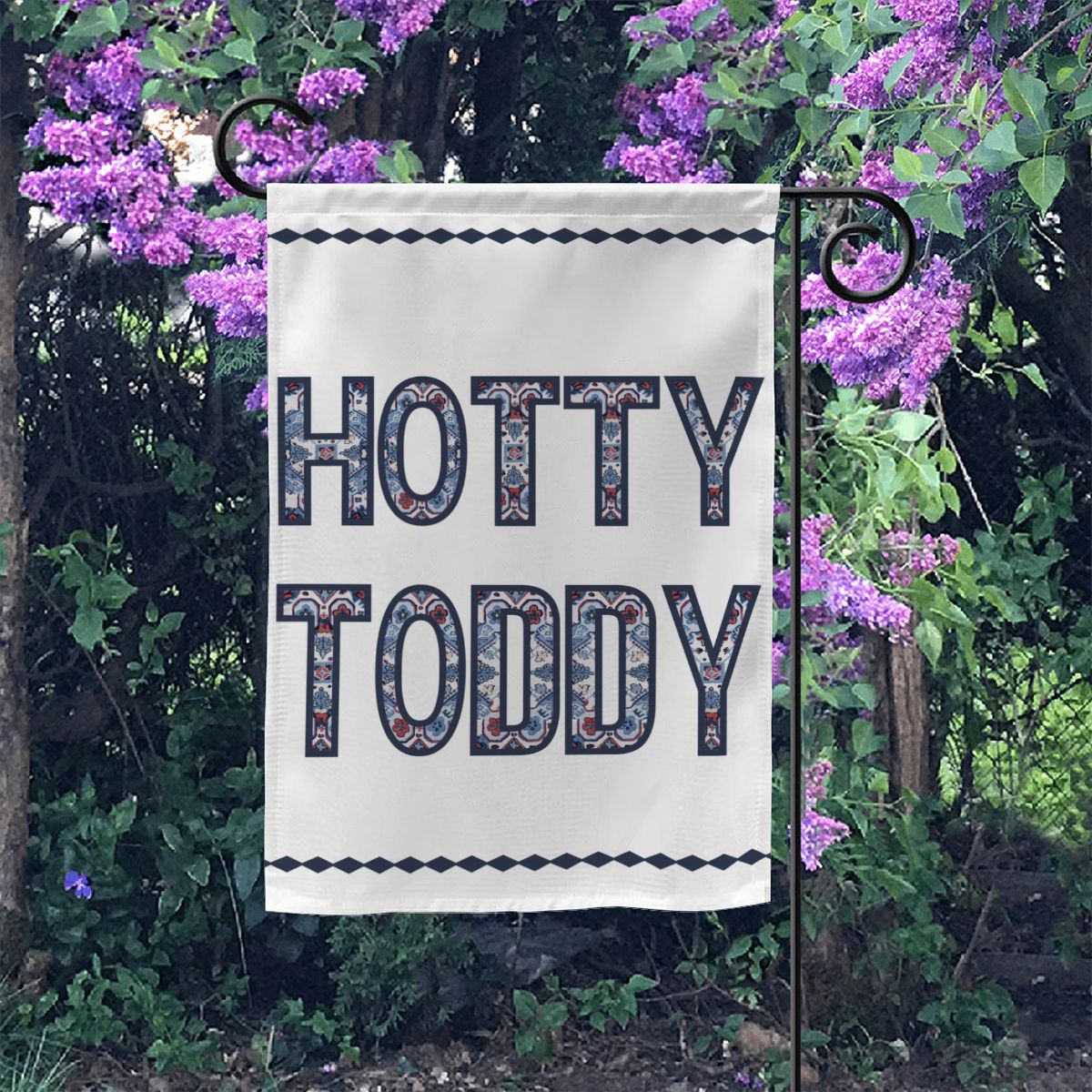 Hotty Toddy! Garden Flag_White| Garden Flag 12"x18" (Made in USA) Garden Flag