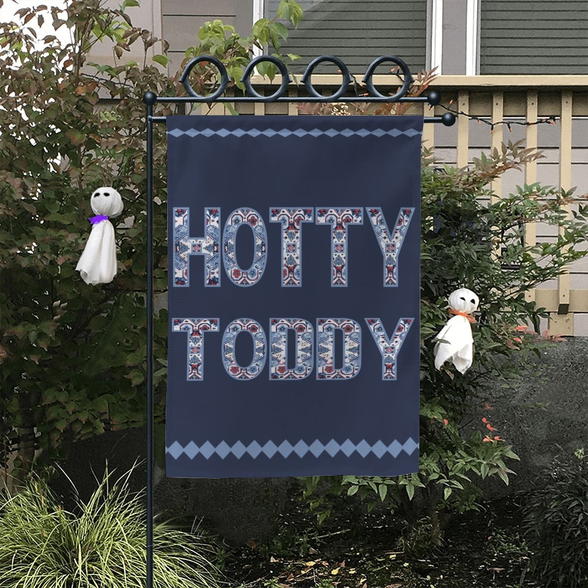 Hotty Toddy! Garden Flag_Navy | Garden Flag 12"x18" (Made in USA)
