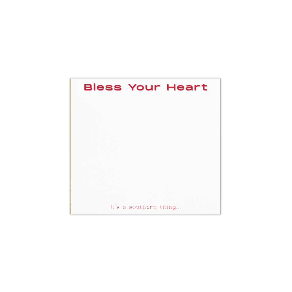 Bless Your Heart tear-off notepad